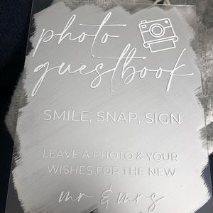 Photo guestbook sign